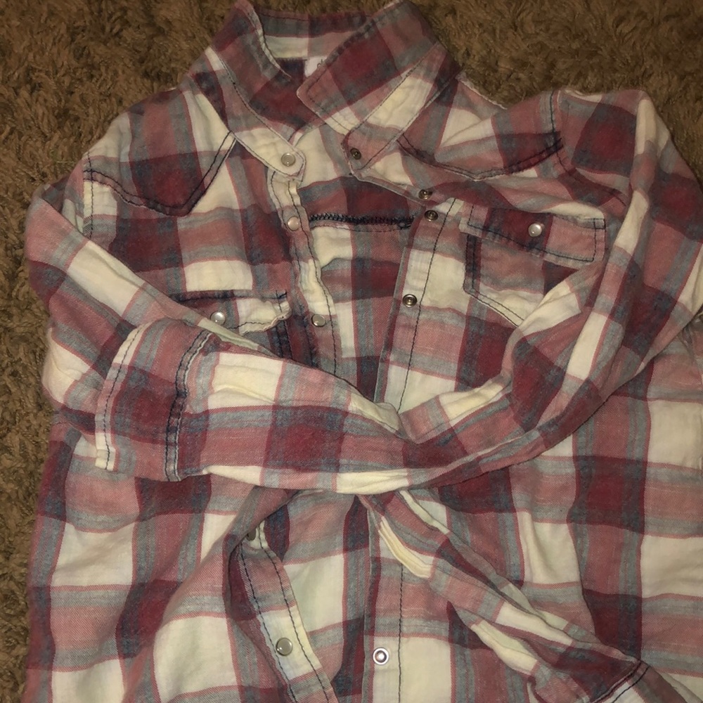 Pink and White Flannel